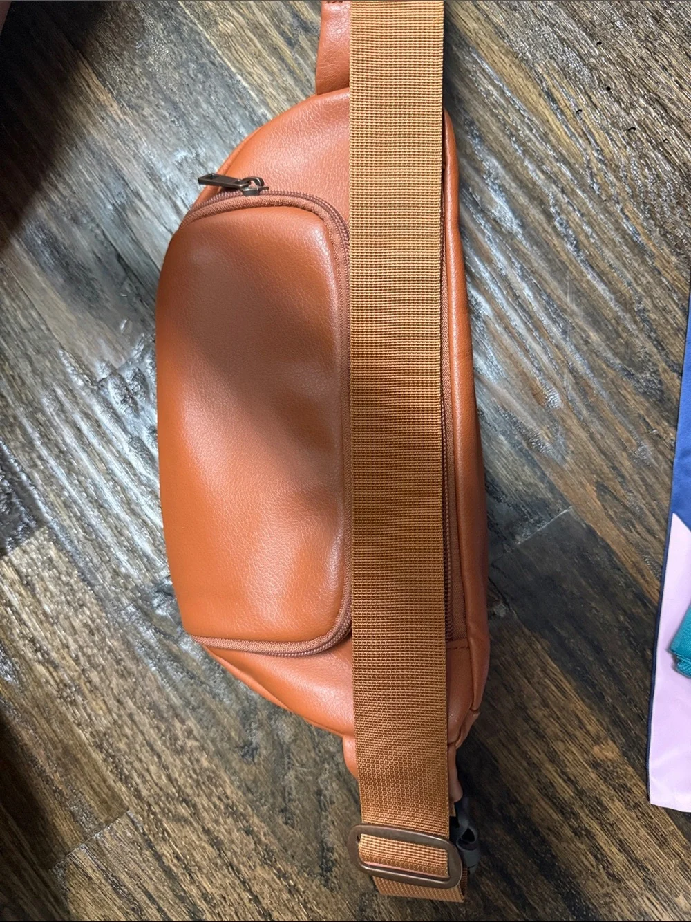 Kibou Brown Leather Fanny Diaper Pack